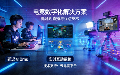 电竞数字化解决方案，低延迟直播与互动
